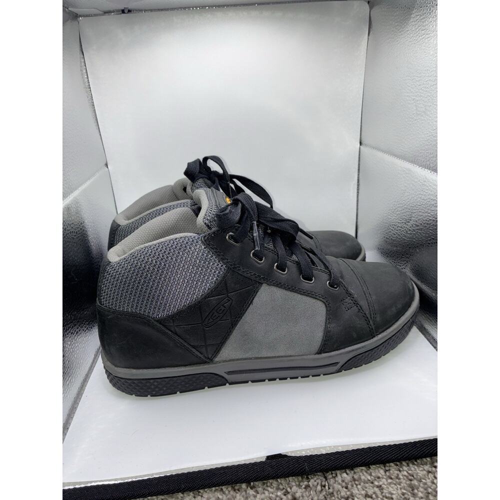 KEEN Steel Toe Work Boots Mens 8.5 Oil Slip Resistant EH Safety Utility Mid